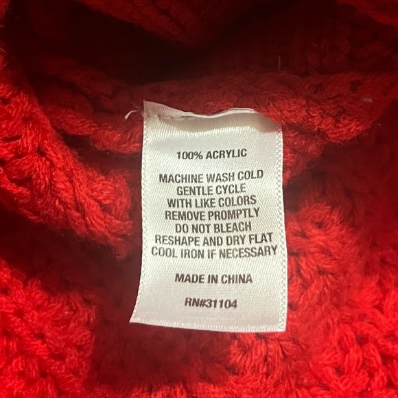 NEW DIRECTIONS Turtle neck sweater pullover, XL, Red, warm comfortable and cozy - Picture 6 of 7